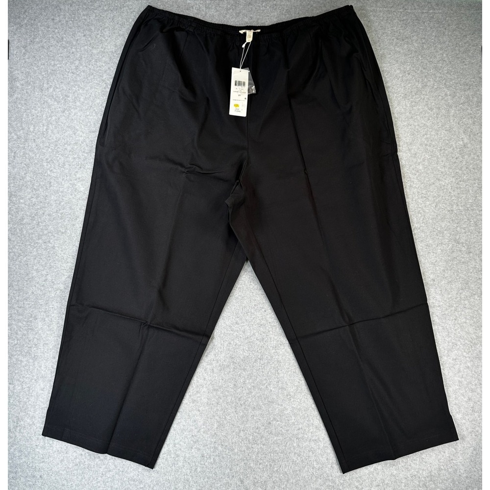 Eileen Fisher Slim Ankle Pant Side Zip Black Size 3X NWT